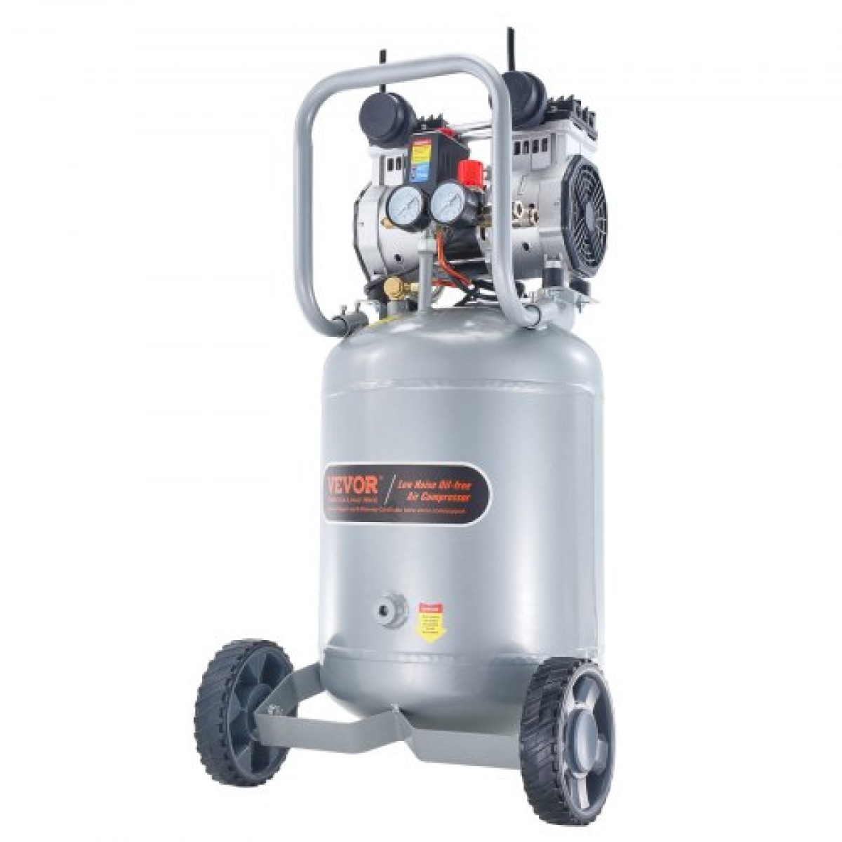 VEVOR 49,2 L Air Compressor 2HP 4 SCFM@90PSI Oil Free Air Compressor 116PSI