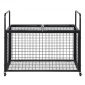 VEVOR Rolling Sports Ball Storage Cart, Κλουβί μπάσκετ που κλειδώνει με διπλά καπάκια, Organizer θήκη αθλητικού εξοπλισμού για εσωτερικούς χώρους, χαλύβδινη σχάρα αποθήκευσης για γκαράζ, παιδότοπο, γυμναστήριο και σχολεία