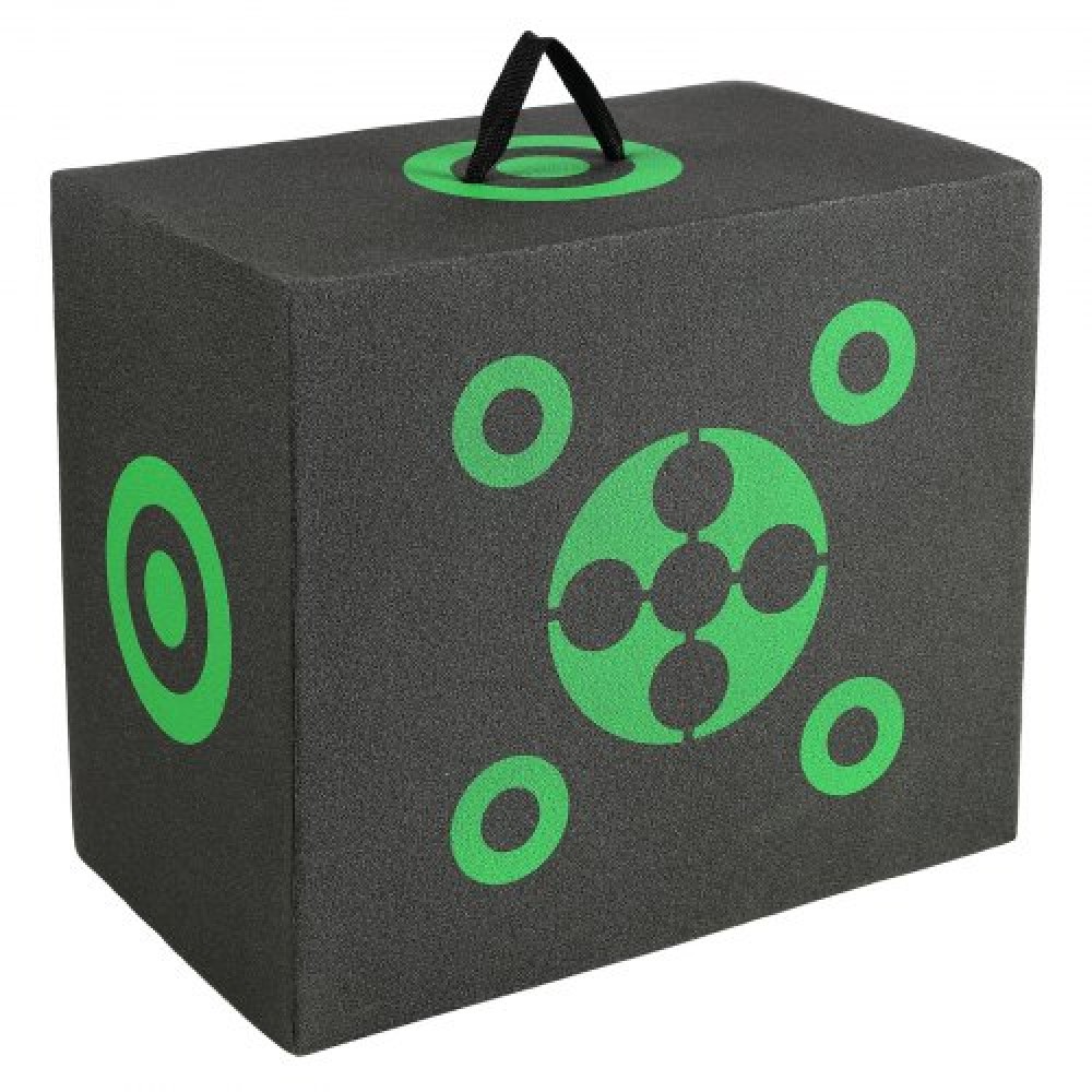 VEVOR Archery Target, 16"x18" All-side Shotting Archery Target, Outdoor Portable Archery Target with Carry Handle, Εύκολη αφαίρεση βέλους, Μεγάλη ορατότητα, Ελαφρύ, Εύκολο στη μεταφορά, Μαύρο