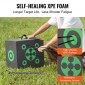 VEVOR Archery Target, 16"x18" All-side Shotting Archery Target, Outdoor Portable Archery Target with Carry Handle, Εύκολη αφαίρεση βέλους, Μεγάλη ορατότητα, Ελαφρύ, Εύκολο στη μεταφορά, Μαύρο