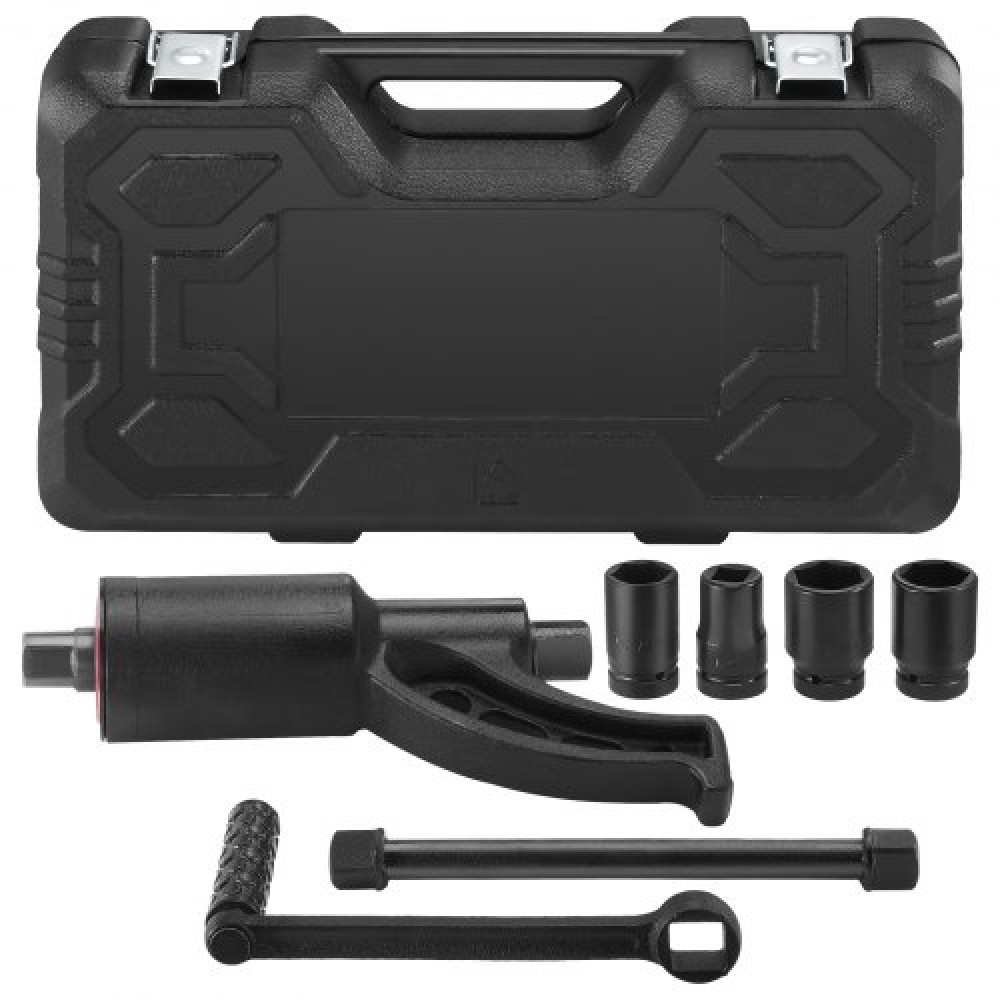 VEVOR Torque Multiplier, Heavy Duty Torque Multiplier Wrench Set, 1 Inch Drive Lug Nut Wrench Wrench Multiplier, 1:58 4800N.m Lug Nut Remover, με 4 Υποδοχές και θήκη αποθήκευσης για Truck Trailer RV