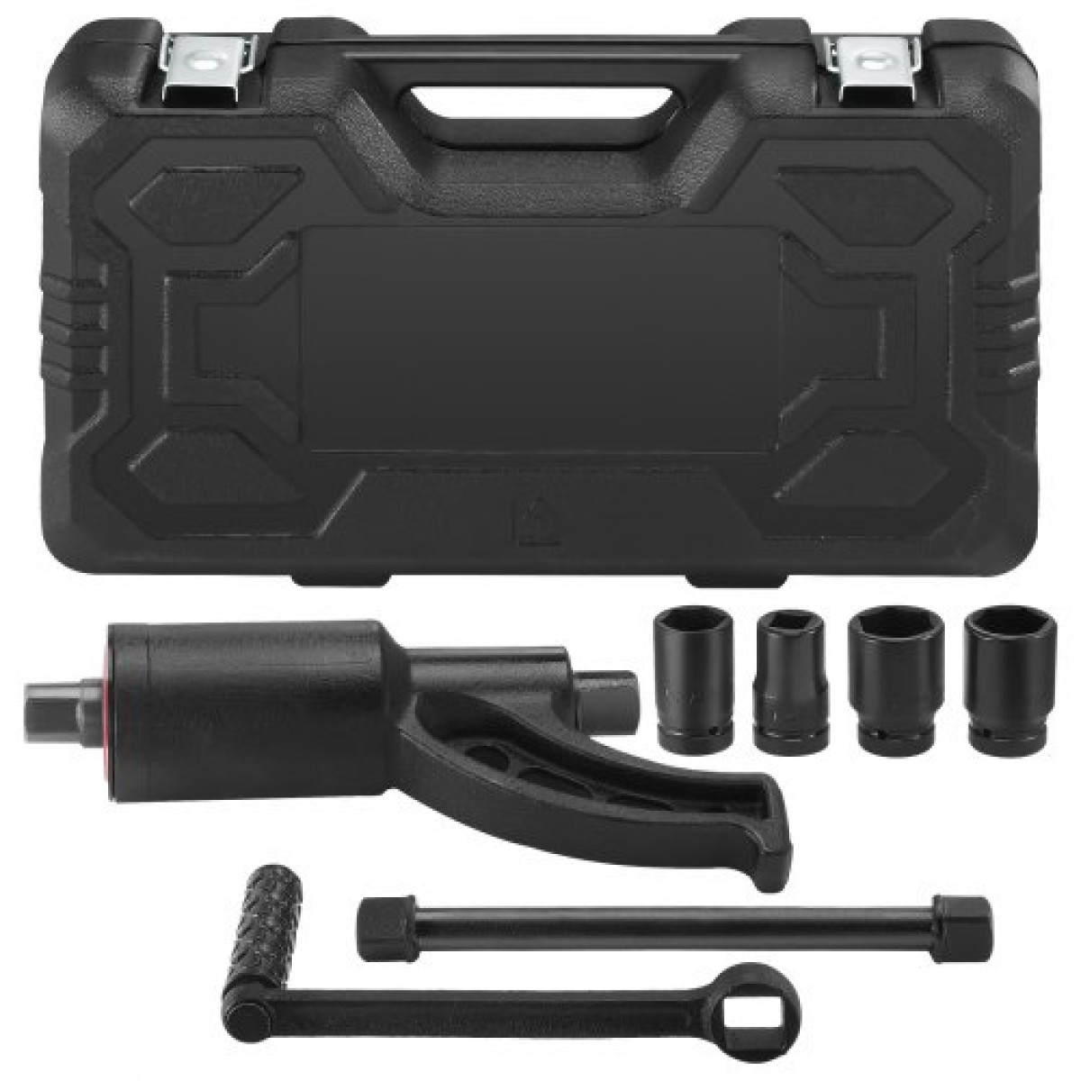 VEVOR Torque Multiplier, Heavy Duty Torque Multiplier Wrench Set, 1 Inch Drive Lug Nut Wrench Wrench Multiplier, 1:58 4800N.m Lug Nut Remover, με 4 Υποδοχές και θήκη αποθήκευσης για Truck Trailer RV