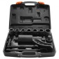 VEVOR Torque Multiplier, Heavy Duty Torque Multiplier Wrench Set, 1 inch Drive Lug Nut Wrench Wrench Multiplier, 1:58 4800N.m Lug Nut Remover, with 8 Sockets and Storage Case for Truck Trailer RV