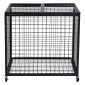 VEVOR Rolling Sports Ball Storage Cart, Κλουβί μπάσκετ με διπλά καπάκια, Organizer θήκη αθλητικού εξοπλισμού για εσωτερικούς χώρους, χαλύβδινη θήκη αποθήκευσης για γκαράζ, παιδότοπο, γυμναστήριο και σχολεία