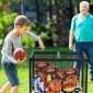 VEVOR Rolling Sports Ball Storage Cart, Κλουβί μπάσκετ με διπλά καπάκια, Organizer θήκη αθλητικού εξοπλισμού για εσωτερικούς χώρους, χαλύβδινη θήκη αποθήκευσης για γκαράζ, παιδότοπο, γυμναστήριο και σχολεία