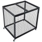 VEVOR Rolling Sports Ball Storage Cart, Κλουβί μπάσκετ με διπλά καπάκια, Organizer θήκη αθλητικού εξοπλισμού για εσωτερικούς χώρους, χαλύβδινη θήκη αποθήκευσης για γκαράζ, παιδότοπο, γυμναστήριο και σχολεία