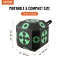 VEVOR Archery Target, 15"x15" All-side Shotting Archery Target, Outdoor Portable Target Archery Target with Carry Handle, Εύκολη αφαίρεση βέλους, Μεγάλη ορατότητα, Ελαφρύ, Εύκολο στη μεταφορά, Μαύρο