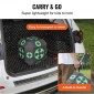 VEVOR Archery Target, 15"x15" All-side Shotting Archery Target, Outdoor Portable Target Archery Target with Carry Handle, Εύκολη αφαίρεση βέλους, Μεγάλη ορατότητα, Ελαφρύ, Εύκολο στη μεταφορά, Μαύρο