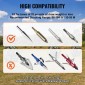 VEVOR Archery Target, 15"x15" All-side Shotting Archery Target, Outdoor Portable Target Archery Target with Carry Handle, Εύκολη αφαίρεση βέλους, Μεγάλη ορατότητα, Ελαφρύ, Εύκολο στη μεταφορά, Μαύρο