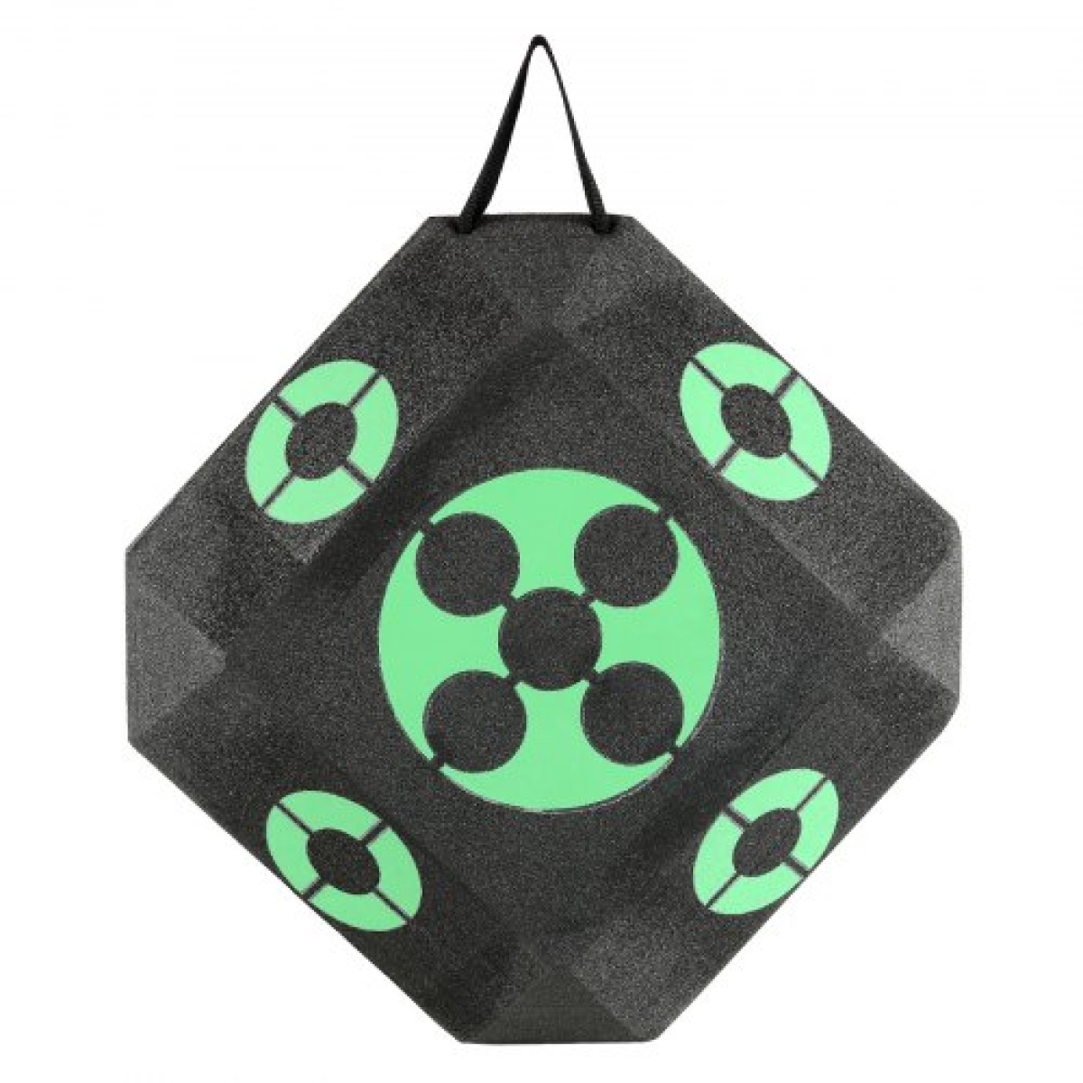 VEVOR Archery Target, 15"x15" All-side Shotting Archery Target, Outdoor Portable Target Archery Target with Carry Handle, Εύκολη αφαίρεση βέλους, Μεγάλη ορατότητα, Ελαφρύ, Εύκολο στη μεταφορά, Μαύρο