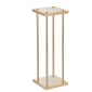 VEVOR 4PCS Χρυσή μεταλλική στήλη λουλουδιών λουλουδιών, 23,6 ιντσών / 60 εκ. ύψους με μεταλλικό laminate, βάζα γεωμετρικά κεντρικά στηρίγματα, κυλινδρική φλοράλ θήκη για δεξίωση εκδηλώσεων, πάρτι δρόμου οδηγοί