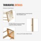 VEVOR 4PCS Χρυσή μεταλλική στήλη λουλουδιών λουλουδιών, 23,6 ιντσών / 60 εκ. ύψους με μεταλλικό laminate, βάζα γεωμετρικά κεντρικά στηρίγματα, κυλινδρική φλοράλ θήκη για δεξίωση εκδηλώσεων, πάρτι δρόμου οδηγοί