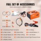 VEVOR PCP Air Compressor, 4500PSI/30Mpa Portable PCP Airgun Compressor with External Converter, DC12V, AC230V |Χωρίς λάδια και νερό |Αντλία συμπιεστή αεροβόλου, Paintball και Scuba Tank Manual-Stop