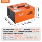 VEVOR PCP Air Compressor, 4500PSI/30Mpa Portable PCP Airgun Compressor with External Converter, DC12V, AC230V |Χωρίς λάδια και νερό |Αντλία συμπιεστή αεροβόλου, Paintball και Scuba Tank Manual-Stop