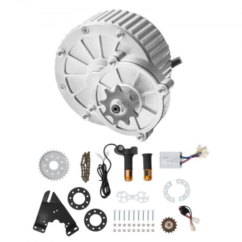 VEVOR 450W Electric Brushed Motor Kit - Μοτέρ 36V 3000rpm με αναβαθμισμένο ελεγκτή ταχύτητας και κιτ γκαζιού περιστροφικής λαβής για σκούτερ μοτοσικλέτας Go Karts E-Bike