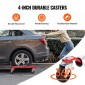 VEVOR Wheel Dolly, Max Capacity 1500 Lbs Car Dolly, Car Jack Dolly Lifter με περιστρεφόμενους τροχούς 360°, Heavy Duty Vehicle Positioning Ratchet Tire Jack, for Vehicle Car Auto Repair Moving, Σετ 4