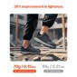 Ανδρικά παπούτσια VEVOR Steel Toe, Μέγεθος ΗΠΑ 10,5 πλάτος, Ανδρικό μαξιλάρι Sport Safety Toe Αθλητικό παπούτσι εργασίας, Άθραυστα Αθλητικά Αθλητικά Αθλητικά Παπούτσια Ελαφρύ, Παπούτσια εργασίας κατασκευών που αναπνέουν, μαύρα