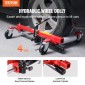 VEVOR Wheel Dolly, Max Capacity 1500 Lbs Car Dolly, Car Jack Dolly Lifter με περιστρεφόμενους τροχούς 360°, Heavy Duty Vehicle Positioning Hydraulic Tire Jack, for Vehicle Car Auto Repair Moving, Σετ 4