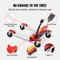 VEVOR Wheel Dolly, Max Capacity 1500 Lbs Car Dolly, Car Jack Dolly Lifter με περιστρεφόμενους τροχούς 360°, Heavy Duty Vehicle Positioning Hydraulic Tire Jack, for Vehicle Car Auto Repair Moving, Σετ 4