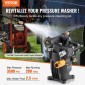 Αντλία VEVOR Pressure Washer, 19mm(3/4") Οριζόντιος άξονας, 241 bar (3500 PSI), 9,5 L/min (2,5GPM), Ανταλλακτικό κιτ αντλιών ηλεκτρικού πλυσίματος με 5 ακροφύσια, υλικό και σωλήνα σιφώνι, συμβατό με Simpson, Honda, Generac.
