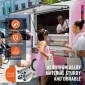 VEVOR Concession Window for Food Truck, 36"x24" κράμα αλουμινίου Food Truck Παράθυρο σέρβις, Έως 85 μοιρών Stand παράθυρο σερβιρίσματος με τέντα πόρτα & σύρσιμο γάντζο, for Food Trucks Concession Trailers