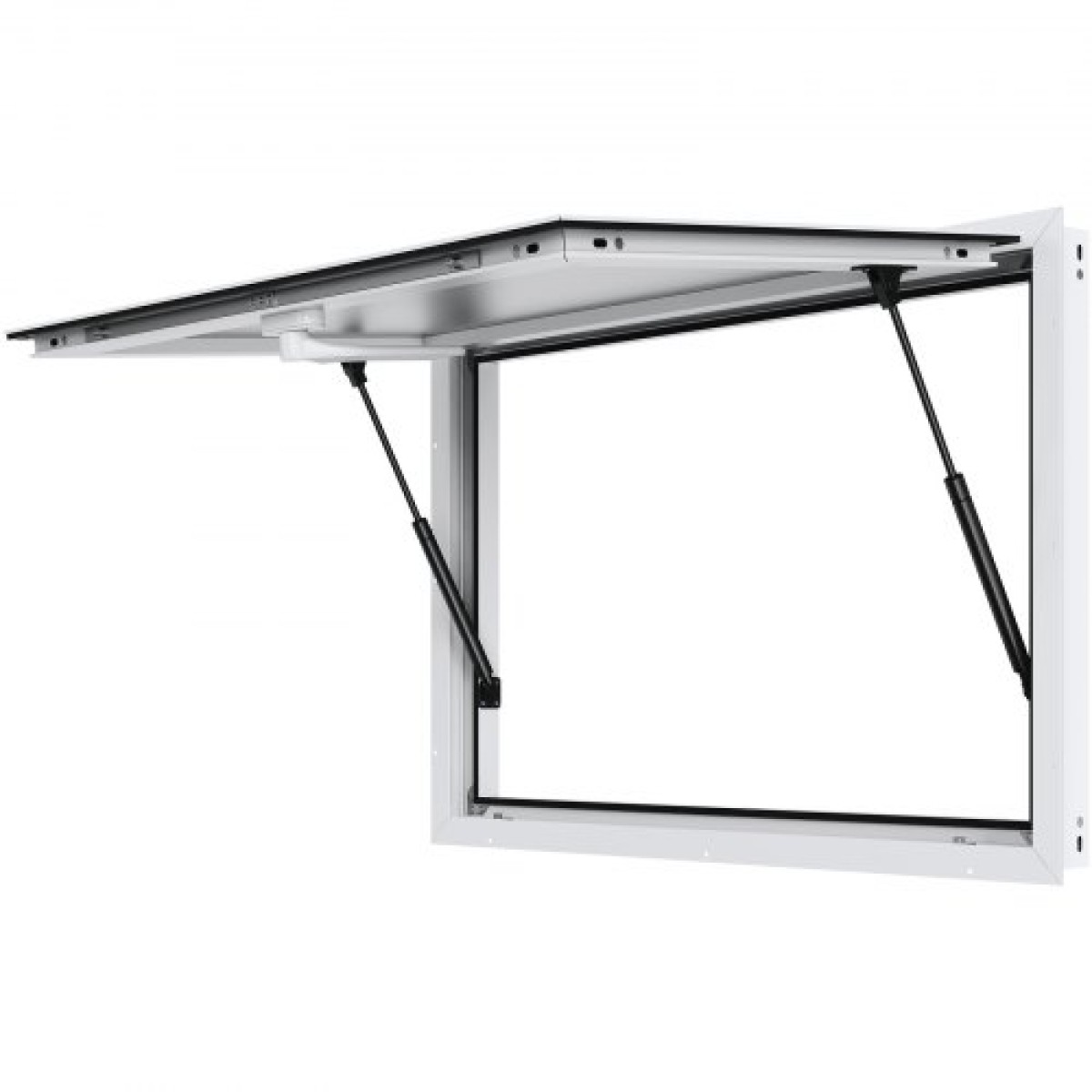 VEVOR Concession Window for Food Truck, 36"x24" κράμα αλουμινίου Food Truck Παράθυρο σέρβις, Έως 85 μοιρών Stand παράθυρο σερβιρίσματος με τέντα πόρτα & σύρσιμο γάντζο, for Food Trucks Concession Trailers