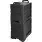 Βάση μεταφοράς φαγητού VEVOR Insulated, Hot Box 81 Qt x 2 Pack για τροφοδοσία, Φορτωτής φαγητού με διπλές πόρπες, θερμαντήρας φαγητού εμπρός φόρτωσης με λαβές, στοιβαζόμενος τελικός φορτωτής για εστιατόριο, καντίνα