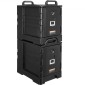 Βάση μεταφοράς φαγητού VEVOR Insulated, Hot Box 81 Qt x 2 Pack για τροφοδοσία, Φορτωτής φαγητού με διπλές πόρπες, θερμαντήρας φαγητού εμπρός φόρτωσης με λαβές, στοιβαζόμενος τελικός φορτωτής για εστιατόριο, καντίνα