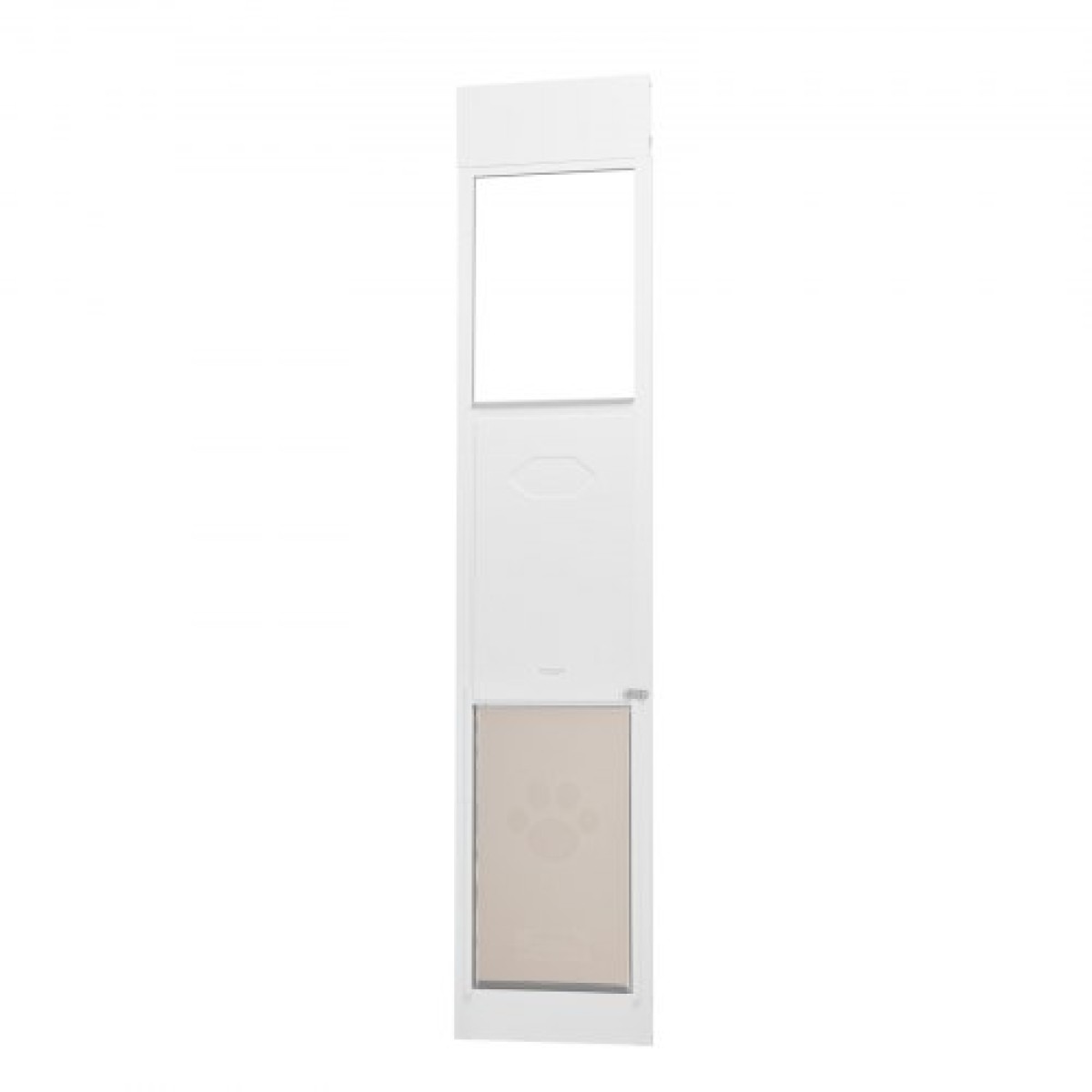 VEVOR Dog Door for Sliding Glass Door, 75 7/8"-80 11/16" Ρυθμιζόμενου ύψους Doggy Door for Sliding Door, Πόρτα κατοικίδιων από γυαλί με σκελετό αλουμινίου με πτερύγιο και κλειδαριά δομής μεντεσέδων για σκύλους μεγάλου μεγέθους