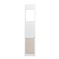 VEVOR Dog Door for Sliding Glass Door, 75 7/8"-80 11/16" Ρυθμιζόμενου ύψους Doggy Door for Sliding Door, Πόρτα κατοικίδιων από γυαλί με σκελετό αλουμινίου με πτερύγιο και κλειδαριά δομής μεντεσέδων για σκύλους μεγάλου μεγέθους