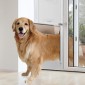 VEVOR Dog Door for Sliding Glass Door, 75 7/8"-80 11/16" Ρυθμιζόμενου ύψους Doggy Door for Sliding Door, Πόρτα κατοικίδιων από γυαλί με σκελετό αλουμινίου με πτερύγιο και κλειδαριά δομής μεντεσέδων για σκύλους μεγάλου μεγέθους