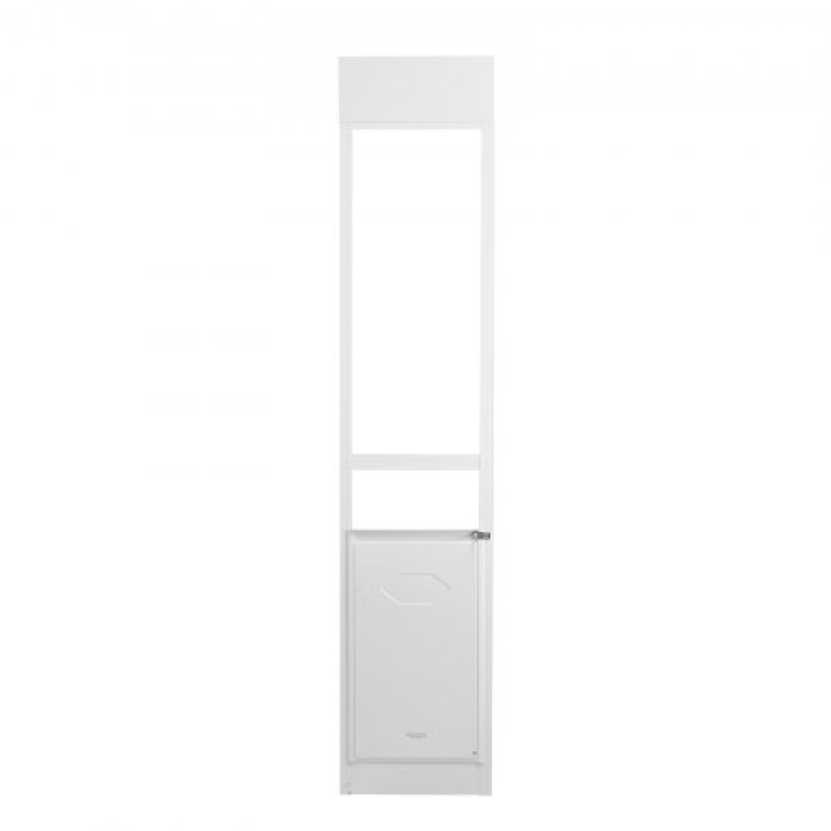 VEVOR Dog Door for Sliding Glass Door, 75 7/8"-80 11/16" Ρυθμιζόμενου ύψους Doggy Door for Sliding Door, Πόρτα κατοικίδιων από γυαλί με σκελετό αλουμινίου με πτερύγιο και κλειδαριά δομής μεντεσέδων για σκύλους μεγάλου μεγέθους