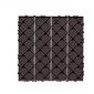 VEVOR Interlocking Deck Tiles, 10 Pack, 12"x12" 10 sq. ft Πλαστικό αδιάβροχο δάπεδο εξωτερικού χώρου για όλες τις καιρικές συνθήκες, πλακάκια κάλυψης δαπέδου βεράντας για βεράντα δίπλα στην πισίνα Μπαλκόνι πίσω αυλή, σκούρο καφέ