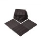 VEVOR Interlocking Deck Tiles, 10 Pack, 12"x12" 10 sq. ft Πλαστικό αδιάβροχο δάπεδο εξωτερικού χώρου για όλες τις καιρικές συνθήκες, πλακάκια κάλυψης δαπέδου βεράντας για βεράντα δίπλα στην πισίνα Μπαλκόνι πίσω αυλή, σκούρο καφέ