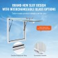 VEVOR Concession Window for Food Truck, Παράθυρο Service Food Truck από κράμα αλουμινίου 36"x36", Παράθυρο σερβιρίσματος βάσης έως 85 μοιρών με τέντα πόρτα & σύρσιμο γάντζο, για Food Trucks Concession Trailers