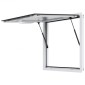 VEVOR Concession Window for Food Truck, Παράθυρο Service Food Truck από κράμα αλουμινίου 36"x36", Παράθυρο σερβιρίσματος βάσης έως 85 μοιρών με τέντα πόρτα & σύρσιμο γάντζο, για Food Trucks Concession Trailers