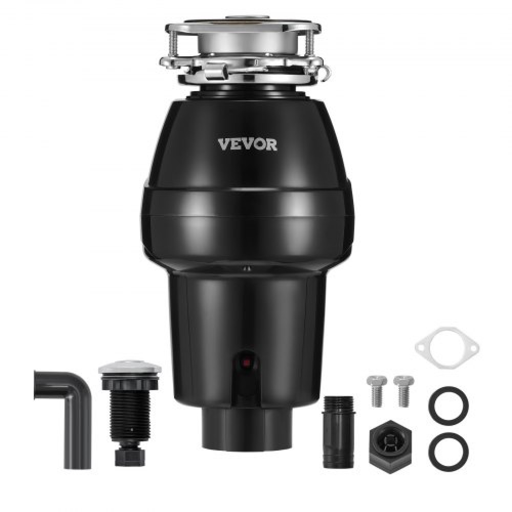 VEVOR Garbage Disposal 1/2 HP Continuous Food Waste Disposer 3-Bolt 3820 RPM