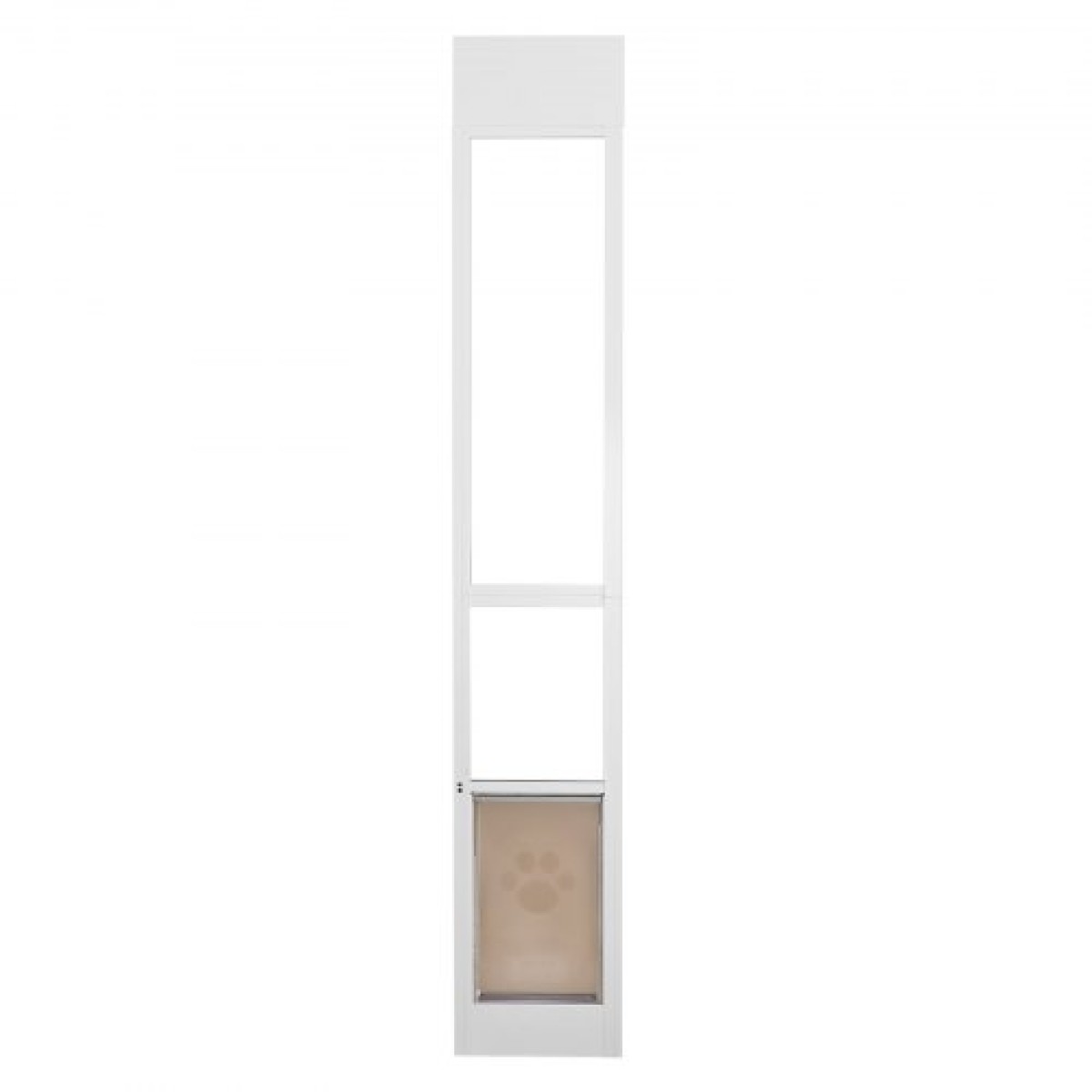 VEVOR Dog Door for Sliding Glass Door, 75 7/8"-80 11/16" Ρυθμιζόμενου ύψους Doggy Door for Sliding Doors, Πόρτα κατοικίδιων από γυαλί με σκελετό αλουμινίου με πτερύγιο και κλειδαριά δομής μεντεσέδων για σκύλους μεσαίου μεγέθους