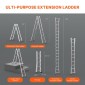 VEVOR Telescoping Ladder A Frame, 20 FT Compact Extension Ladder από αλουμίνιο, πολλαπλών λειτουργιών φορητή πτυσσόμενη σκάλα RV, τηλεσκοπική σκάλα για σκάλες εργασίας για το σπίτι Εσωτερική οροφή εξωτερικού χώρου, φορτίο 330 lb