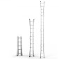 VEVOR Telescoping Ladder A Frame, 20 FT Compact Extension Ladder από αλουμίνιο, πολλαπλών λειτουργιών φορητή πτυσσόμενη σκάλα RV, τηλεσκοπική σκάλα για σκάλες εργασίας για το σπίτι Εσωτερική οροφή εξωτερικού χώρου, φορτίο 330 lb
