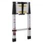 VEVOR Telescoping Ladder, ελαφριά επέκταση αλουμινίου 8,5 FT, πτυσσόμενη σκάλα ανάκλησης με ένα κουμπί, χωρητικότητα 375 LBS με αντιολισθητικά πόδια, φορητές συμπαγείς σκάλες για το σπίτι, RV, Σοφίτα