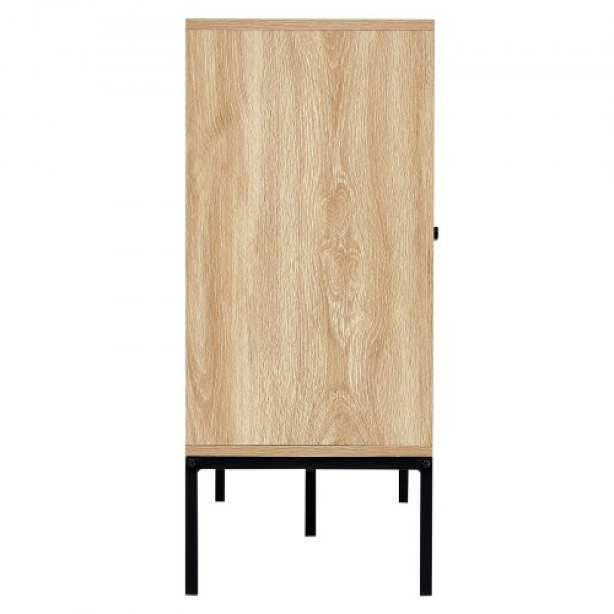 Ντουλάπι VEVOR Rattan, Ντουλάπι αποθήκευσης Rattan με 4 μαγνητικές πόρτες και ρυθμιζόμενα ράφια, ντουλάπι μπουφέ μπουφέ για διάδρομο, είσοδο, σαλόνι ή κουζίνα, φυσικό