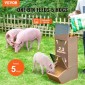 VEVOR Hog Feeder, 2.2 Bushel Capacity, Single Door Pig Feeder, Heavy Duty Steel Feeder Piglets, Multipurpose Trough feeder Creep Feeder, Outdoor Livestock Feeder Farm αξεσουάρ για τάισμα έως 5 γουρουνιών