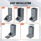 VEVOR Hog Feeder, 2.2 Bushel Capacity, Single Door Pig Feeder, Heavy Duty Steel Feeder Piglets, Multipurpose Trough feeder Creep Feeder, Outdoor Livestock Feeder Farm αξεσουάρ για τάισμα έως 5 γουρουνιών