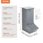 VEVOR Hog Feeder, 2.2 Bushel Capacity, Single Door Pig Feeder, Heavy Duty Steel Feeder Piglets, Multipurpose Trough feeder Creep Feeder, Outdoor Livestock Feeder Farm αξεσουάρ για τάισμα έως 5 γουρουνιών