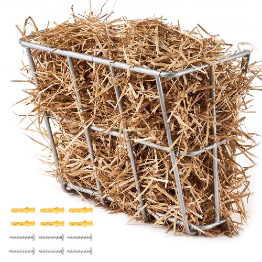 VEVOR Livestock Hay Feeder, 18,5 γαλόνια μεγάλης χωρητικότητας, βαρέως τύπου ατσάλινο ράφι σανού κατσίκας, 24,4" Μακρύς τοίχος θήκη σανού αλόγου, ράφι πολλαπλών όψεων για κτηνοτροφική φάρμα προβατοειδών σε εσωτερικό εξωτερικό χώρο