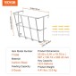 VEVOR Livestock Hay Feeder, 18,5 γαλόνια μεγάλης χωρητικότητας, βαρέως τύπου ατσάλινο ράφι σανού κατσίκας, 24,4" Μακρύς τοίχος θήκη σανού αλόγου, ράφι πολλαπλών όψεων για κτηνοτροφική φάρμα προβατοειδών σε εσωτερικό εξωτερικό χώρο
