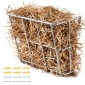 VEVOR Livestock Hay Feeder, 18,5 γαλόνια μεγάλης χωρητικότητας, βαρέως τύπου ατσάλινο ράφι σανού κατσίκας, 24,4" Μακρύς τοίχος θήκη σανού αλόγου, ράφι πολλαπλών όψεων για κτηνοτροφική φάρμα προβατοειδών σε εσωτερικό εξωτερικό χώρο