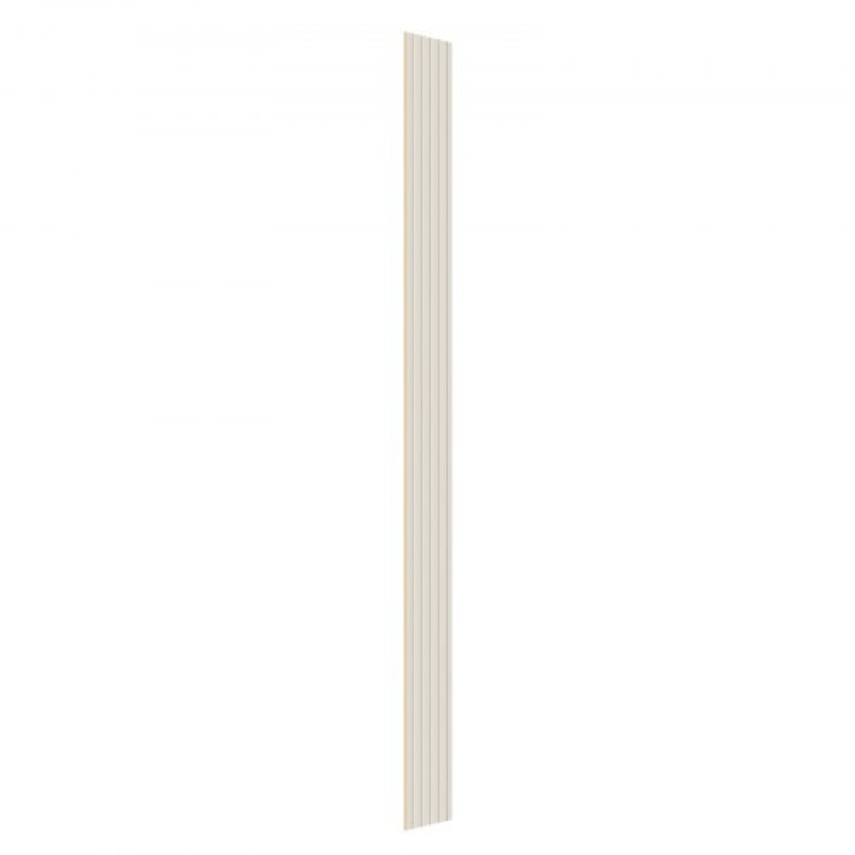 Ακουστικά πάνελ VEVOR Wood Slat, 8 ΤΕΜ 96 x 6 ιντσών, Ξύλινα πάνελ τοίχου WPC Accent για μοντέρνο εσωτερικό τοίχο, πάνελ τοίχου από ψεύτικο ξύλο για κομψή διακόσμηση και μείωση θορύβου, Λευκό ματ