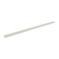 Ακουστικά πάνελ VEVOR Wood Slat, 8 ΤΕΜ 96 x 6 ιντσών, Ξύλινα πάνελ τοίχου WPC Accent για μοντέρνο εσωτερικό τοίχο, πάνελ τοίχου από ψεύτικο ξύλο για κομψή διακόσμηση και μείωση θορύβου, Λευκό ματ